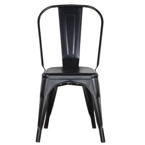Ensemble de 4 Chaises en Metal Industriel BB'art meuble & déco