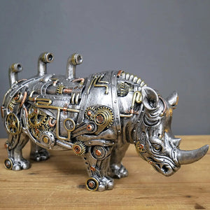 Statue de chien Punk mécanique en résine, artisanal, Design Steampunk BB'art meuble & déco