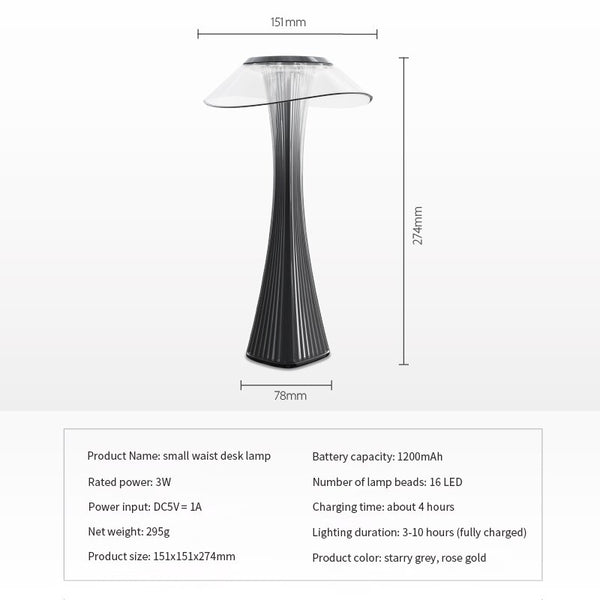 Lampe LED NORDIC Usb à intensité réglable