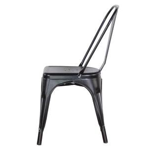 Ensemble de 4 Chaises en Metal Industriel BB'art meuble & déco