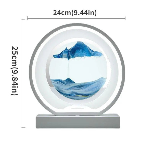 LED sable mouvant peinture sablier - BB'art meuble & déco