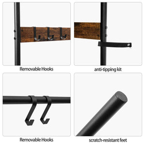 Echelle porte service style indus - HOOBRO BB'art meuble & déco