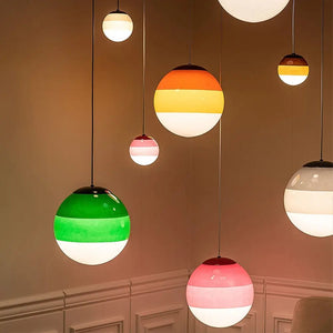 Suspension LED Dipping – Lampe suspendue en verre coloré