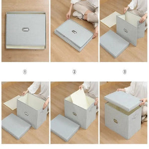 Cube boîte de rangement pliable BB'art meuble & déco