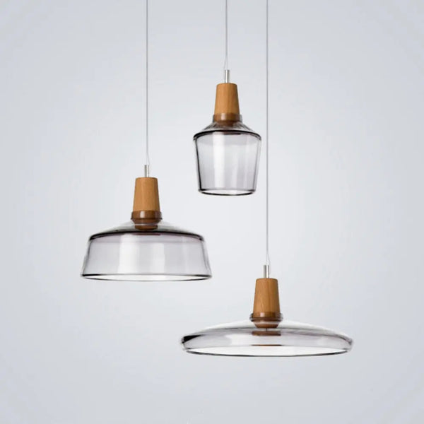 Lampe suspendue moderne et simple en verre transparent BB'art meuble & déco