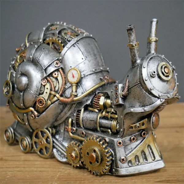 Statue de chien Punk mécanique en résine, artisanal, Design Steampunk BB'art meuble & déco