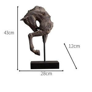 Statue Tête de cheval Antique - sculture BB'art meuble & déco
