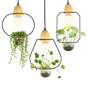Lustre végétal moderne et simple - Luminaires d'intérieur en fer BB'art meuble & déco