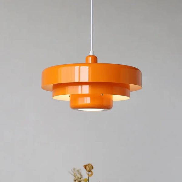 Suspension DANOIS rétro - Orange, blanc et vert BB'art meuble & déco